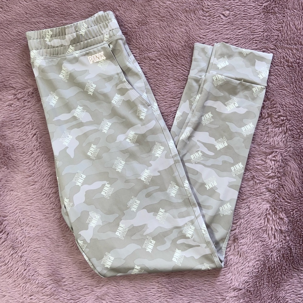 Pink camo joggers